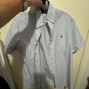 Ralph Lauren short sleeve striped and checkered button down